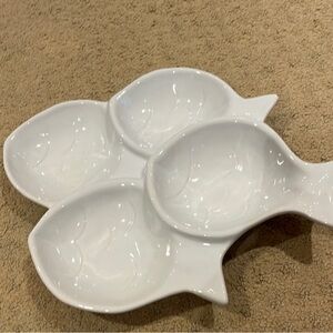 Pottery Barn White Ceramic Condiment Tray ‼️PRICE DROP‼️